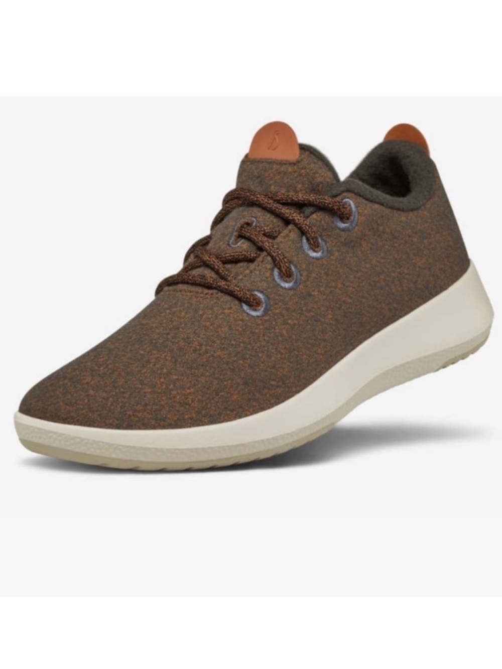 Allbirds Wool Runner Mizzle in Terra Brown/Orange Size 8